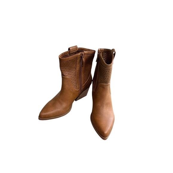 DV by Dolce Vita Kirby Ankle Boots Brown Tan Sz 5 Women's Pointy New - Picture 7 of 11